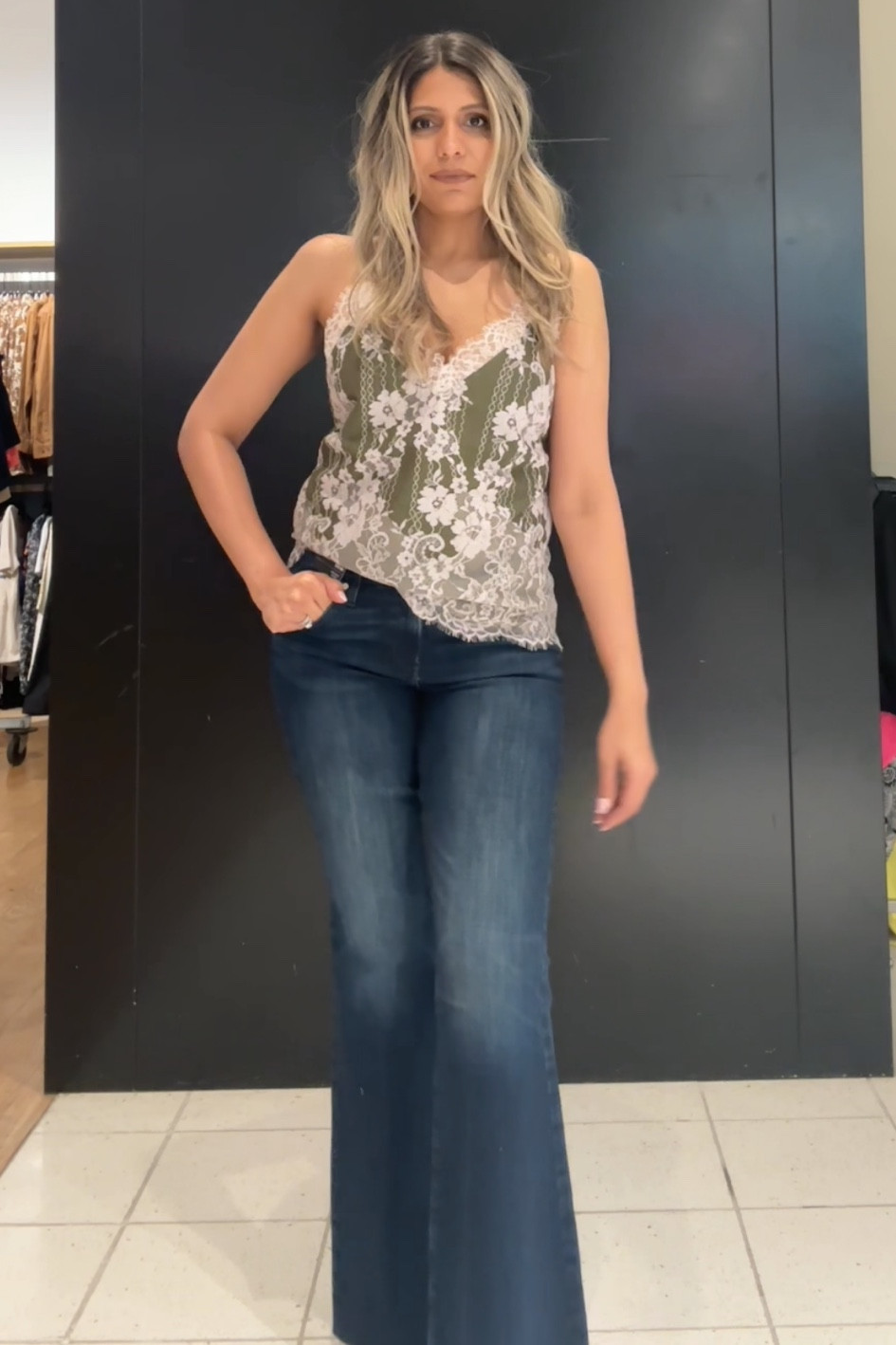 Obsessed with the lace detain on this top 🤍🤍 perfect for spring, going out or for vacation!! 

#LTKfindsunder50 #LTKstyletip #LTKU