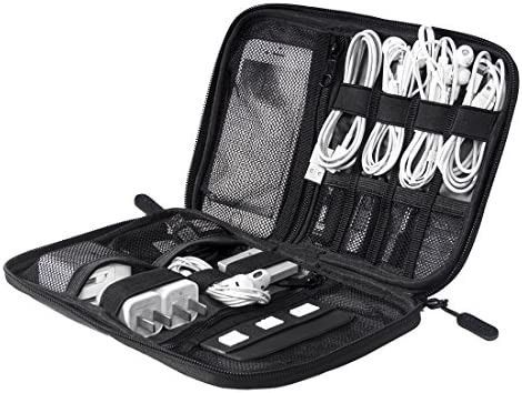 BAGSMART Electronic Organizer Small Travel Cable Organizer Bag for Hard Drives,Cables,USB, SD Car... | Amazon (US)