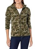 Amazon Essentials Women's Classic Fit Long-Sleeve Full-Zip Polar Soft Fleece Jacket, Green Camo, XX- | Amazon (US)