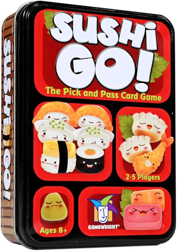 Sushi Go - The Pick and Pass family Card Game from Gamewright, great for 2-5 players aged 8 and u... | Amazon (US)