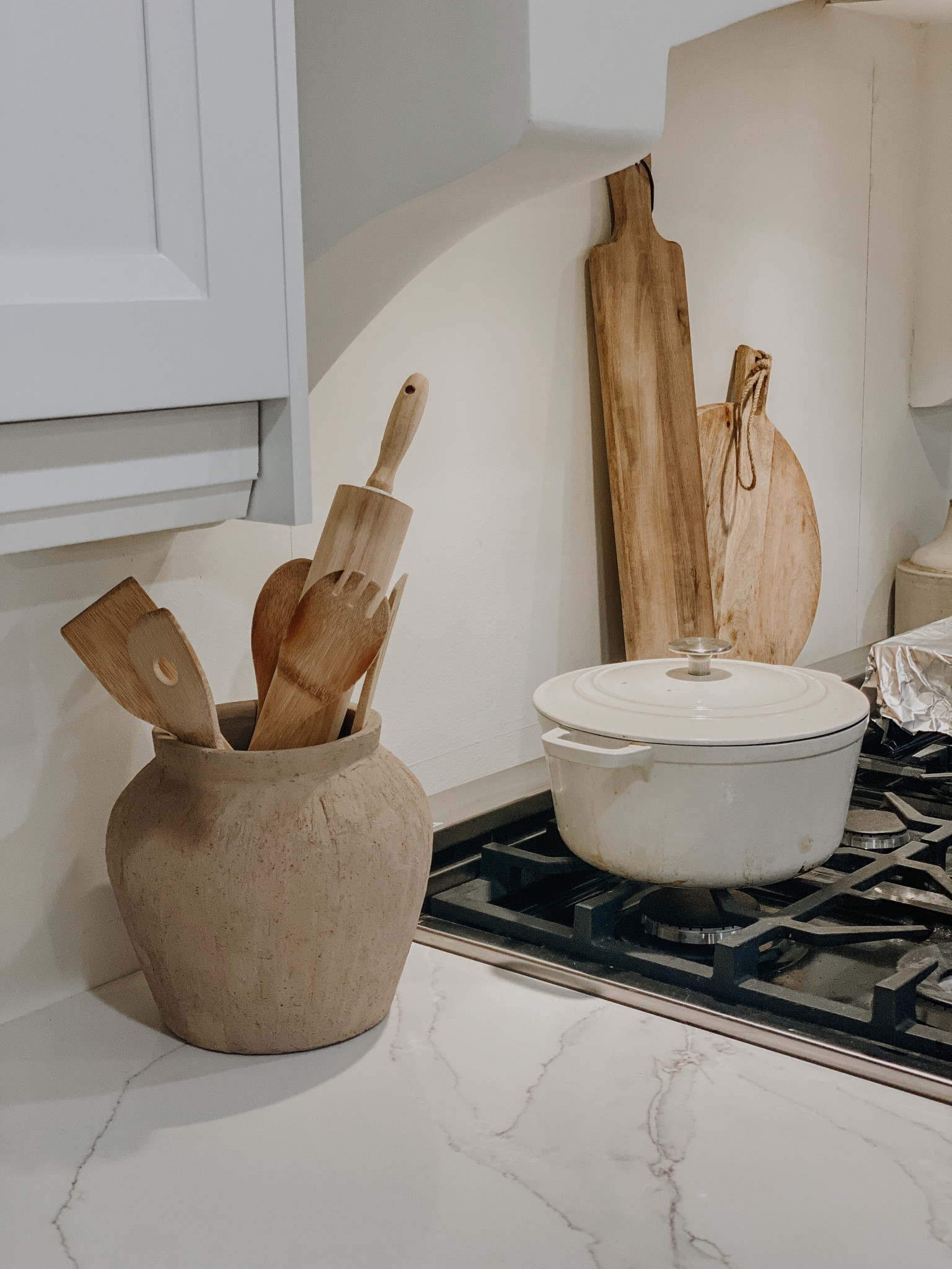 Cozy neutral home decor after the holidays! Loved styling this Magnolia Aged vase 

#home #winterdecor #homestyling #homedecor 

#LTKHoliday #LTKfindsunder50 #LTKhome