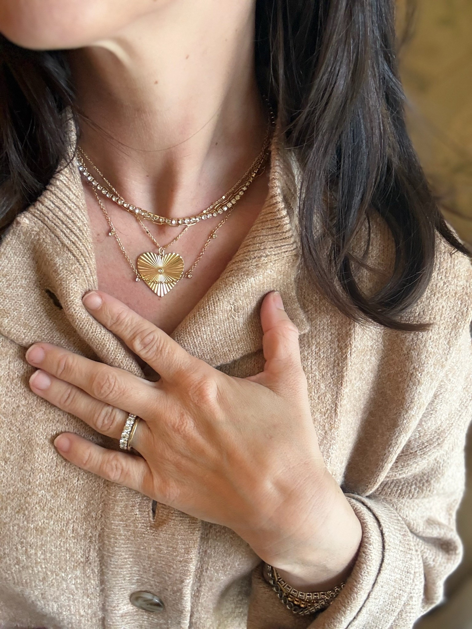 Bauble bat tarnish free tennis bracket stack with my Jennifer Zeuner heart! I’m obsessed! 

#LTKootd #LTKValentine #LTKBeauty