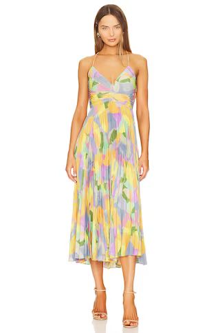 ASTR the Label Blythe Dress in Yellow & Lilac Abstract from Revolve.com | Revolve Clothing (Global)