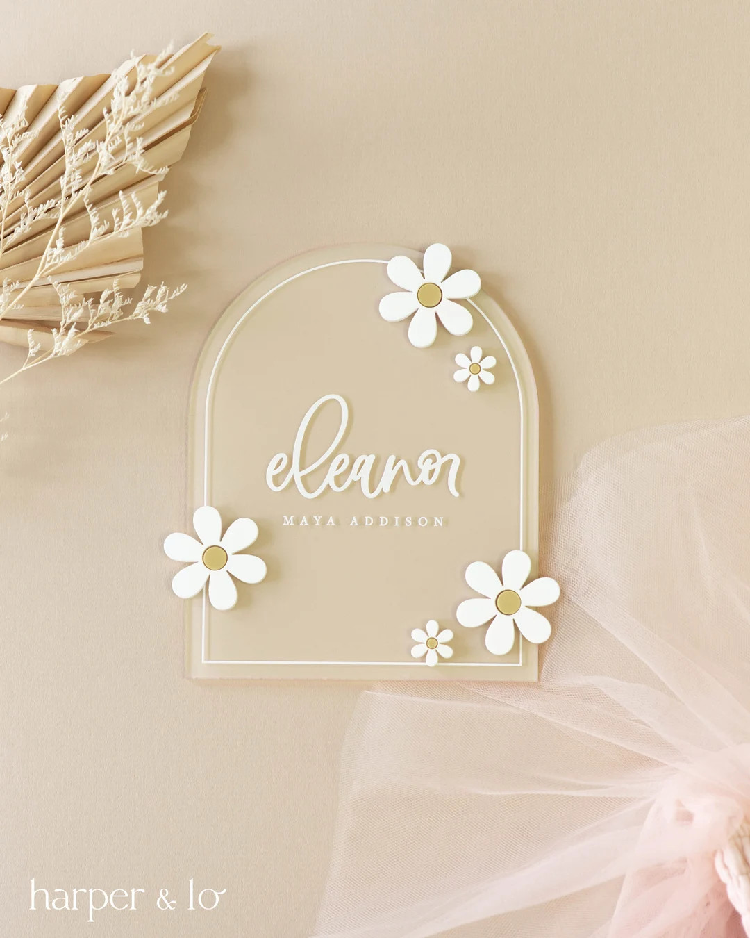 Acrylic Daisy Flower Arched Milestone Cards Monthly Milestone Markers Boho Interchangeable Milest... | Etsy (US)