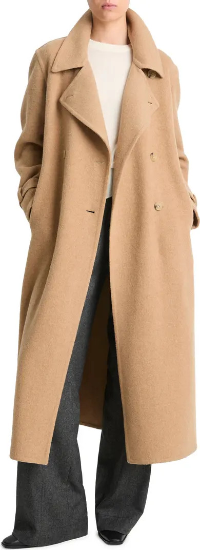 Double Breasted Wool Blend Belted Coat | Nordstrom