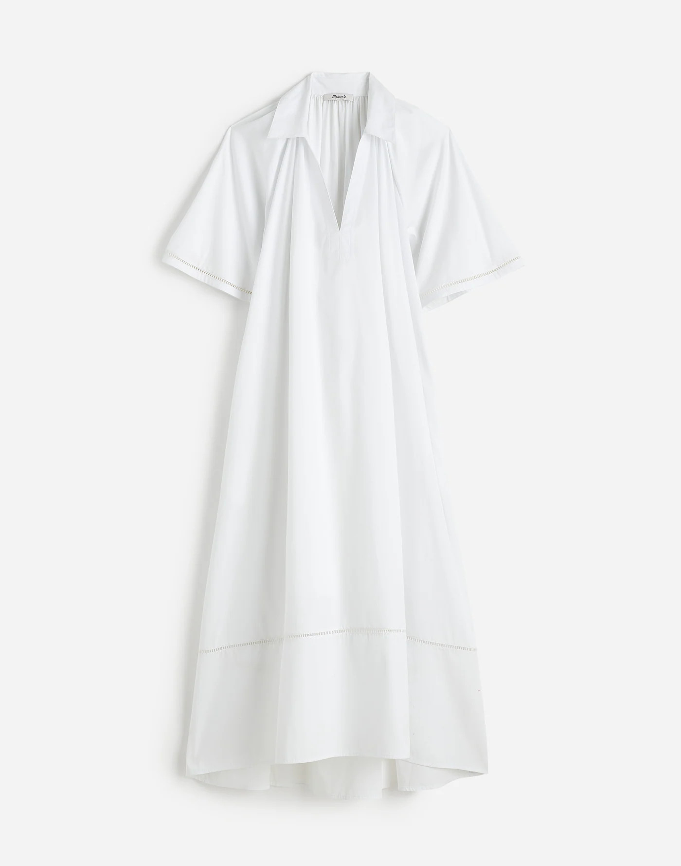 Poplin Splitneck Midi Shirtdress | Madewell