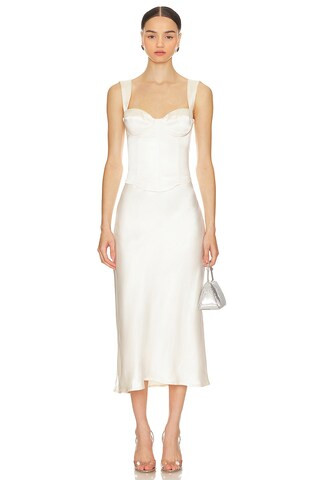 Oura Skirt in Ivory | Revolve Clothing (Global)