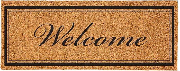 Evergreen Extra Large Coir Doormat, 2'x5' Large Front Door Mat for Double Doors, Outdoor Indoor E... | Amazon (US)