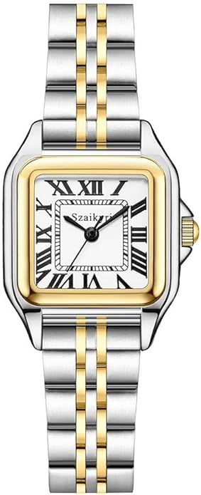 Classic Square Watches for Women with Roman Numerals Ladies Casual Dress Watch | Amazon (US)