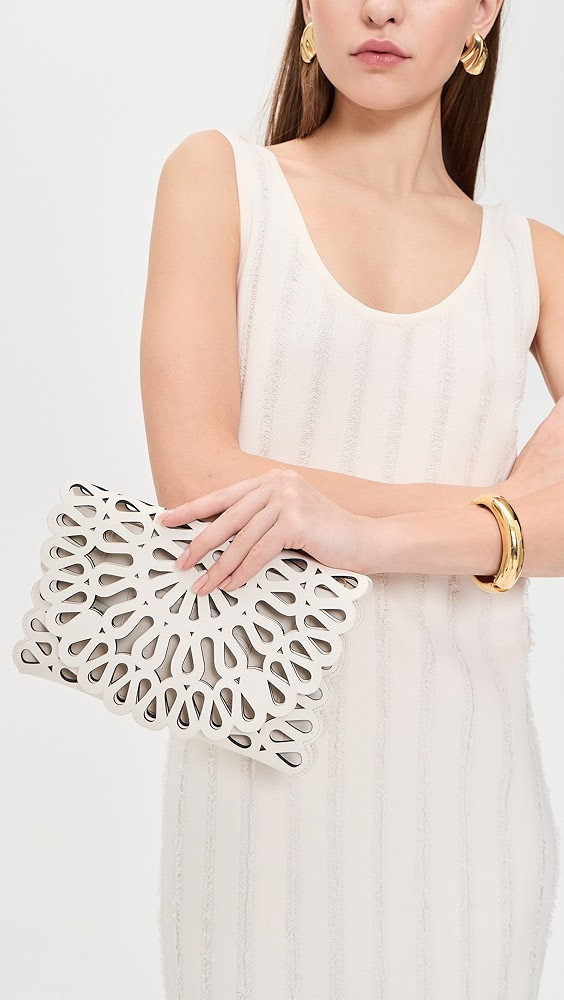 McCall Laser Cut Leather Clutch | Shopbop