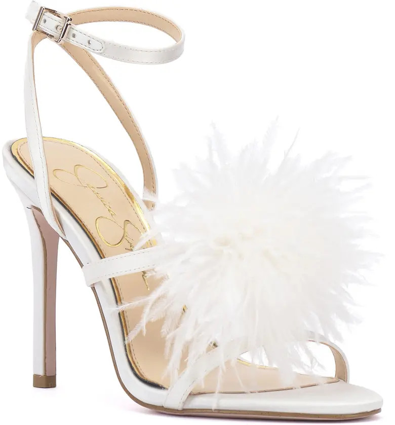 Jessica Simpson Jenevya Pompom Ankle Strap Sandal | Nordstrom | Nordstrom