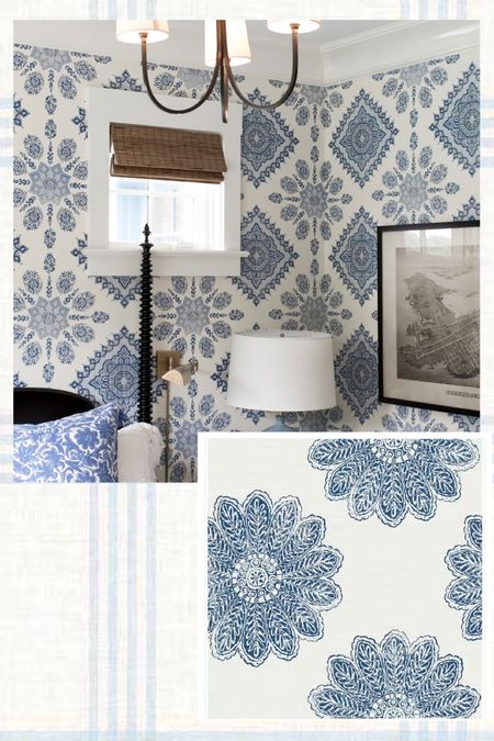 Look for less blue and white coastal wallpaper 