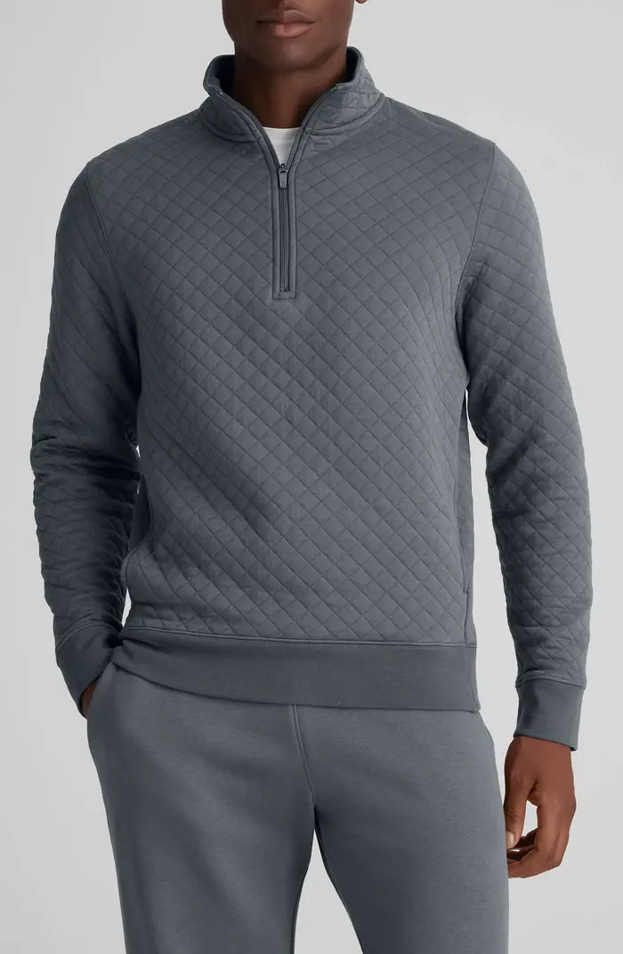 Quilted Quarter Zip Top | Nordstrom