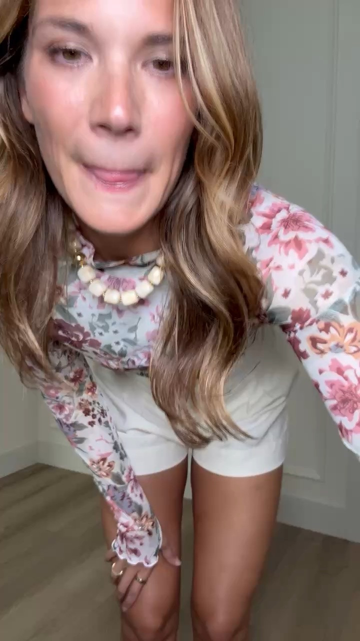 This floral mesh top adds just the right amount of color and texture to a simple outfit. Paired with tailored white shorts, it’s an easy look for dinner, vacation, or those warm days that still call for long sleeves.

Size M

Tall girl outfits, Floral mesh top, White tailored shorts, Tall friendly clothing, Summer outfit ideas, Vacation outfit, Dressy casual style, Feminine fashion, Date night outfit, 6 foot style, Everyday fashion, StangandCo

#LTKootd #LTKTall #LTKSeasonal