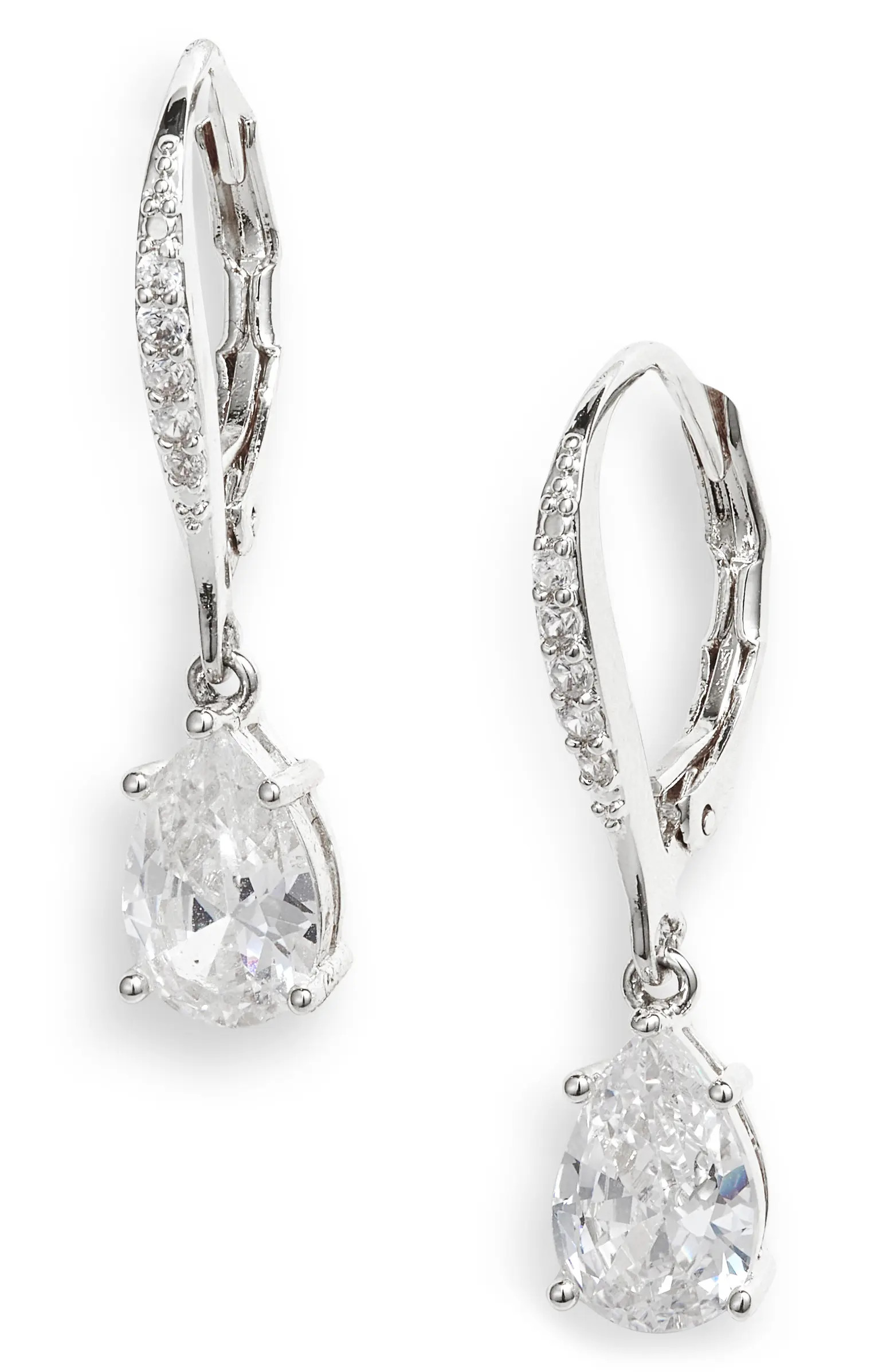 Pear Cubic Zirconia Drop Earrings | Nordstrom