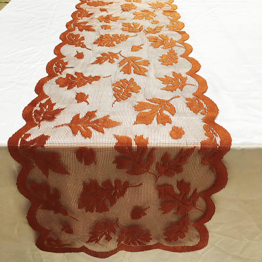 Mosunx Maple Leaf Lace Table Runner Perfect for Fall Dinner Parties Restaurant Decor | Walmart (US)