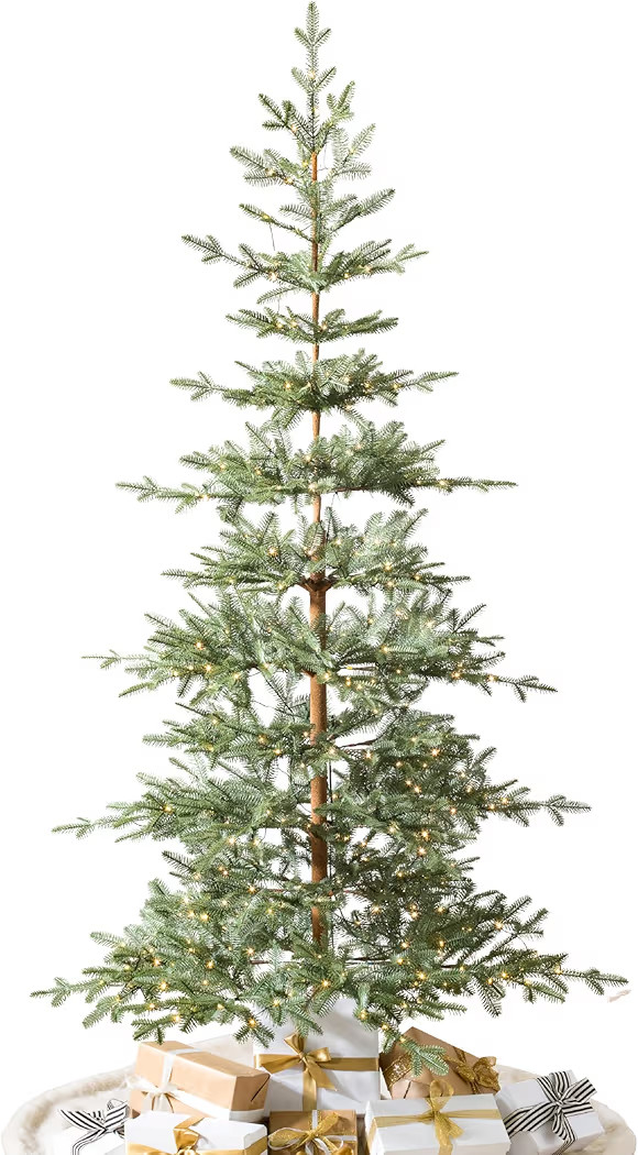 Balsam Hill 7.5ft Pre-Lit Alpine Balsam Fir - Sparse Artificial Christmas Tree with 450 Clear LED... | Amazon (US)