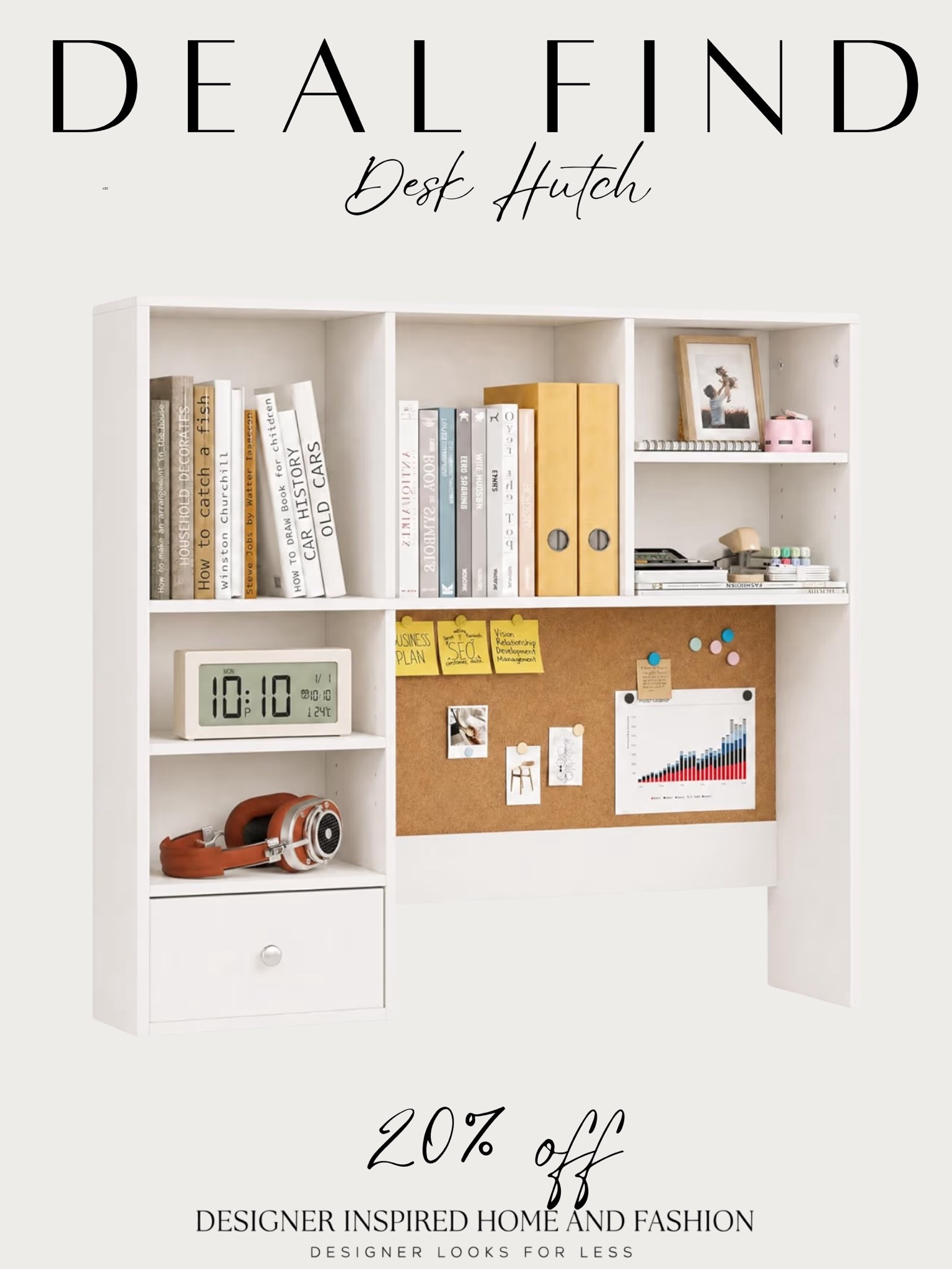 Dorm desk hutch deal!