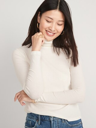 Rib-Knit Turtleneck Top for Women | Old Navy (CA)