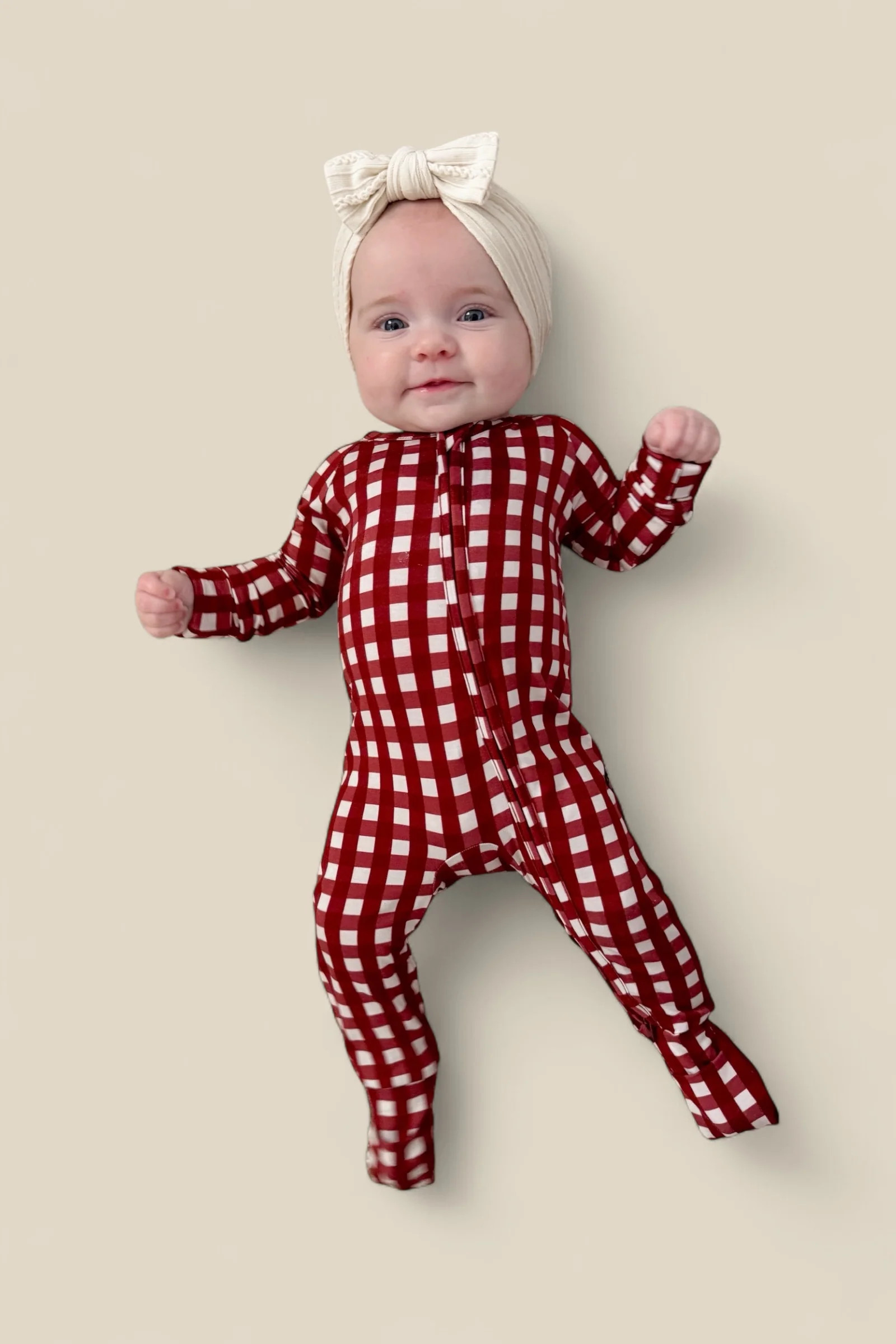 PEPPERMINT PLAID DREAM ROMPER | Dream Big Little