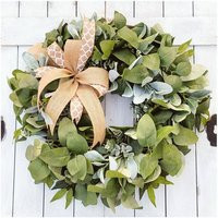 Eucalyptus Wreath-Eucalyptus Leaf Wreath For Door-Summer Spring Wreath-Year Round Greenery Wreath-Everyday Wreath-Lambs Ear | Etsy (US)