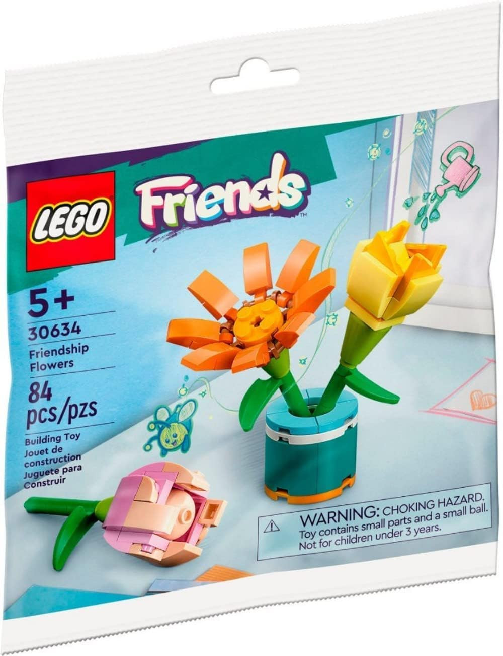 LEGO Friends Friendship Flowers 30634 Polybag, Orange,pink,rose,yellow | Amazon (US)