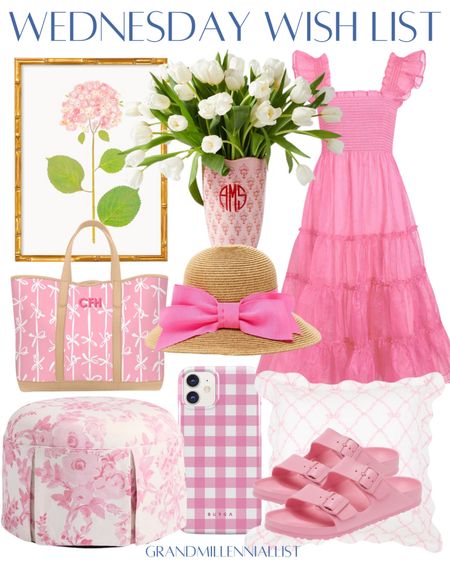 Home decor, Valentine’s Day, pink and white grandmillennial finds pink art, this morning, pink shoes, gingham phone case, pink summer hat block, print vase, pink dress

#LTKstyletip #LTKhome #LTKSeasonal
