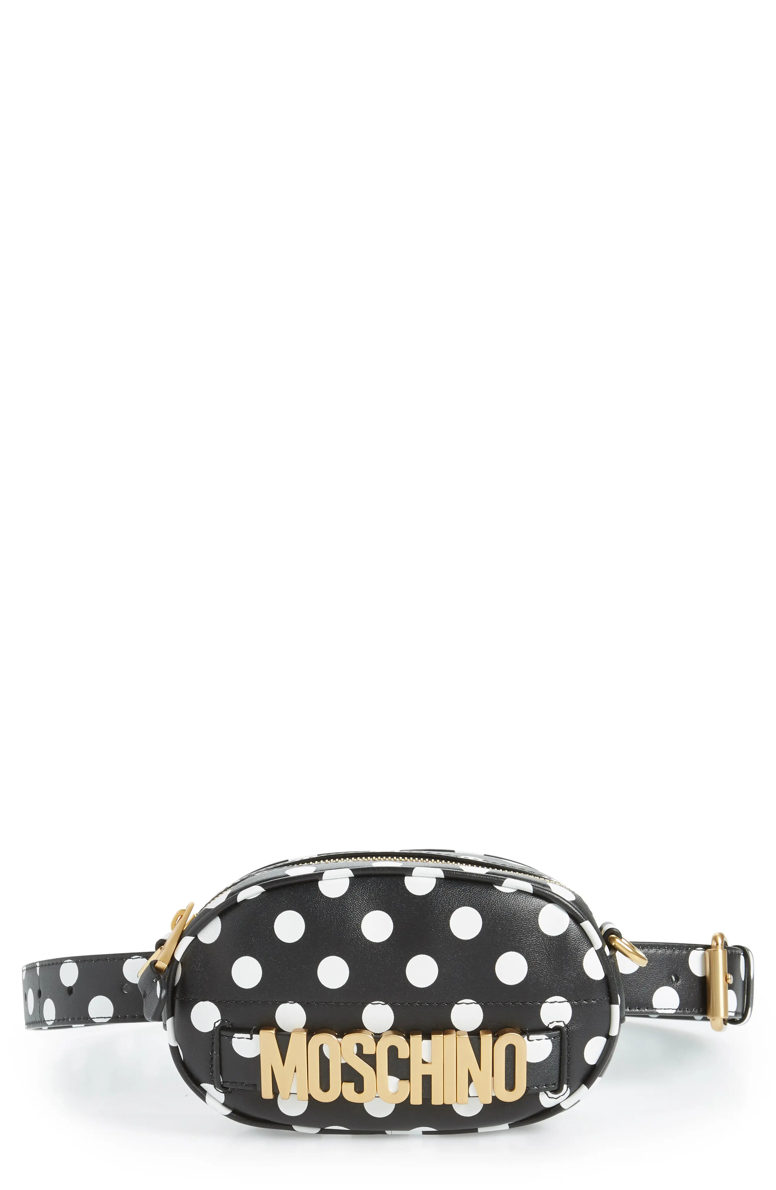 Moschino Logo Polka Dot Belt Bag | Nordstrom