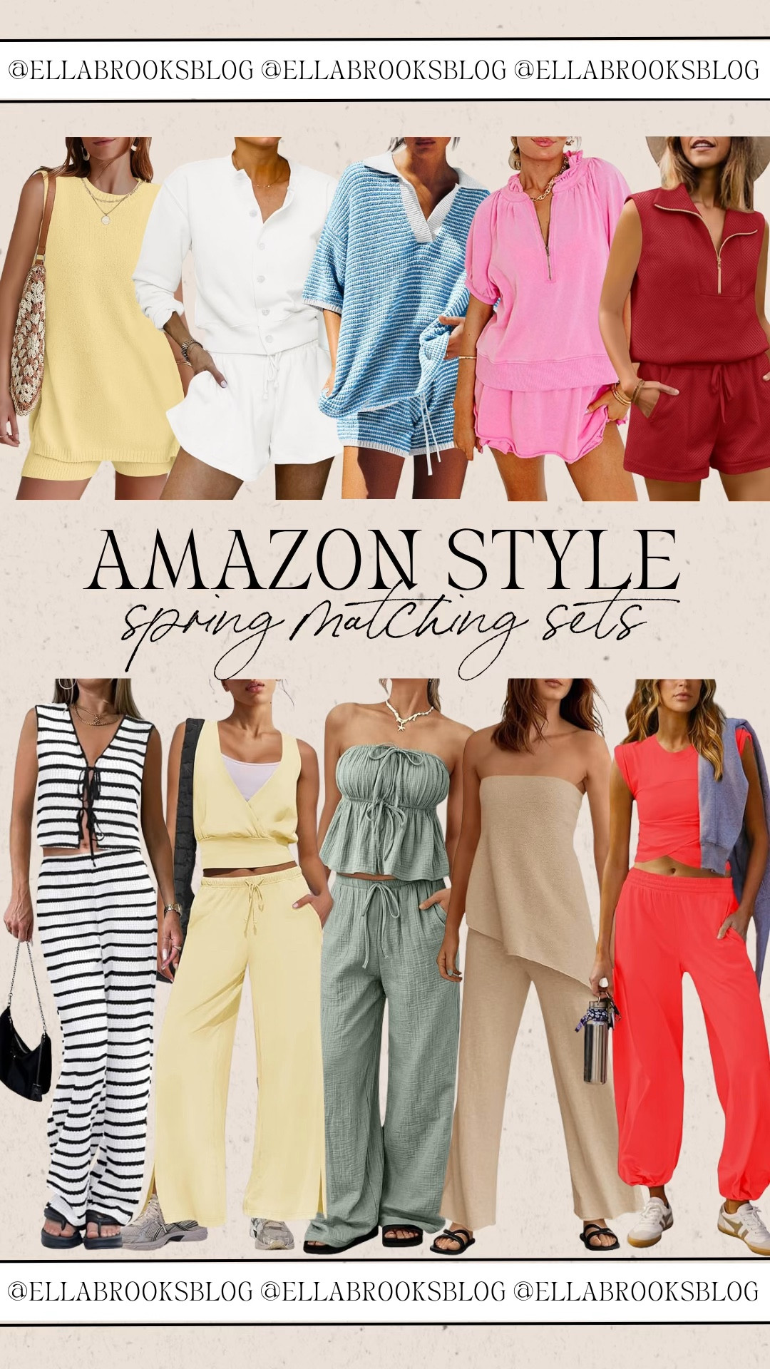Amazon spring matching sets

Amazon style, spring style, matching set, Amazon set, look for less 

#LTKootd #LTKSeasonal