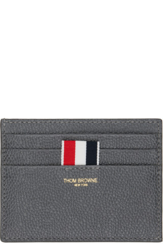Thom Browne - Gray Crab Appliqué Card Holder | SSENSE