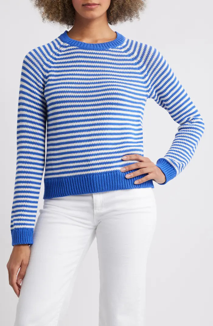 Stripe Pima Cotton Sweater | Nordstrom