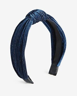 Metallic Velvet Knot Headband | Express