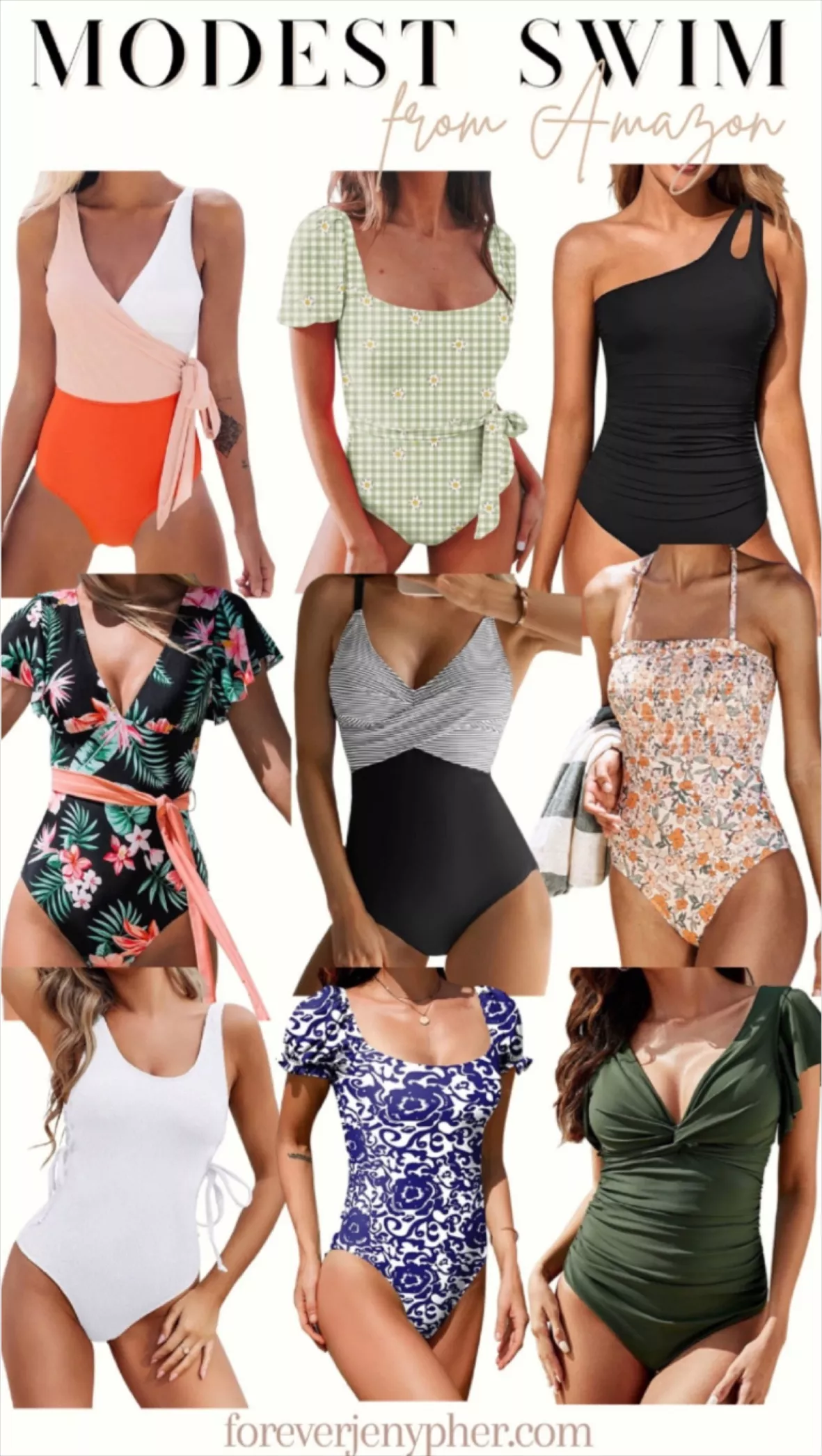 One Piece Swimsuits  Full & Modest Coverage Swimsuits for