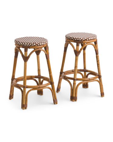 2pc Rattan Barstools | TJ Maxx