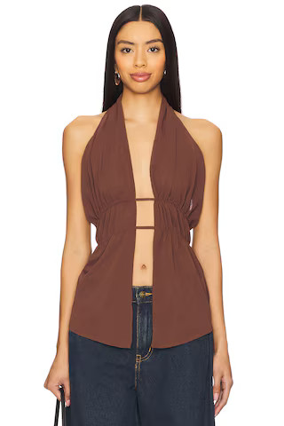 Wren Top in Brown | Revolve Clothing (Global)