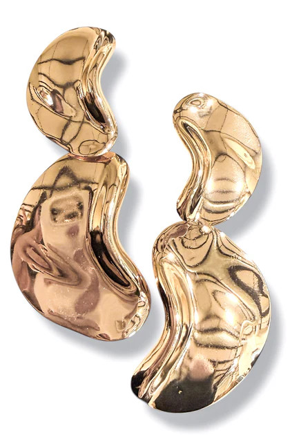 Back For More Gold Statement Drop Earrings | The Willow Tree