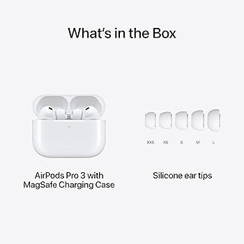 Apple AirPods Pro 3 Wireless Earbuds, Active Noise Cancellation, Live Translation, Heart Rate Sen... | Amazon (US)