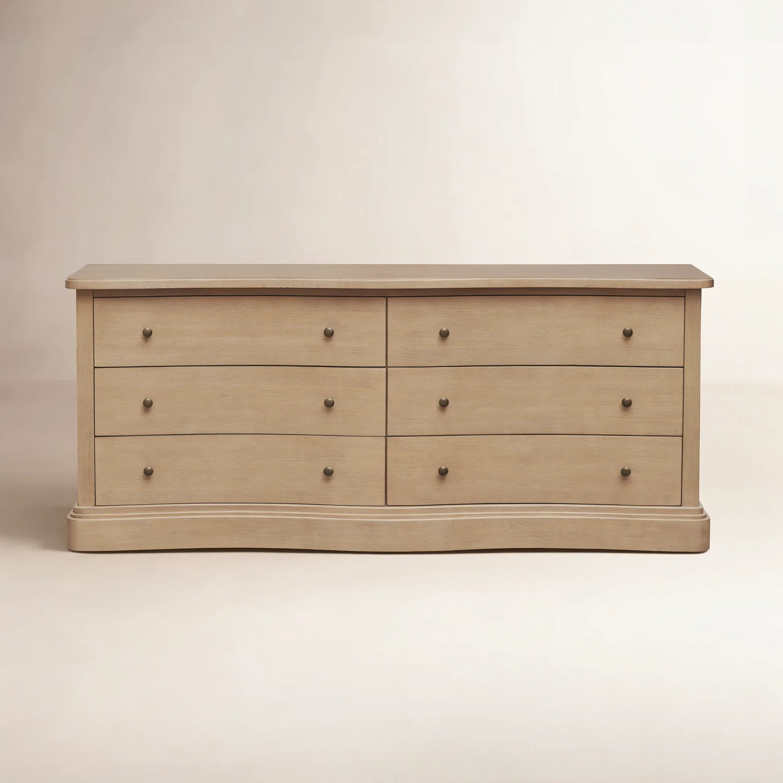 Clarence 6 Drawer Dresser Warm | Wayfair North America