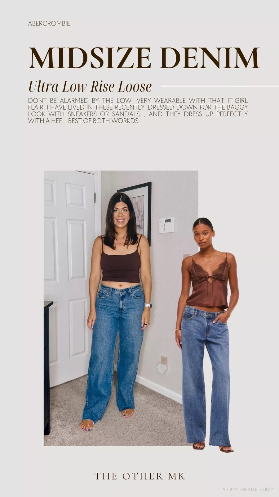 Wearing size 29 long curve ! Dont be alarmed by the low- very wearable with that it-girl flair. I have lived in these recently. Dressed down for the baggy look with sneakers or sandals, and they dress up perfectly with a heel. Best of both worlds

denim sale, winter jeans, winter denim, jeans on sale, midsize denim, Abercrombie jeans, Abercrombie denim sale

#LTKSeasonal #LTKSaleAlert #LTKMidsize