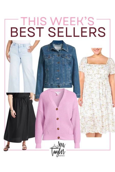 Best sellers this week in plus size fashion- plus size jeans, plus size tops, plus size jacket, plus size skirt, plus size dress

#LTKfindsunder50 #LTKstyletip #LTKplussize