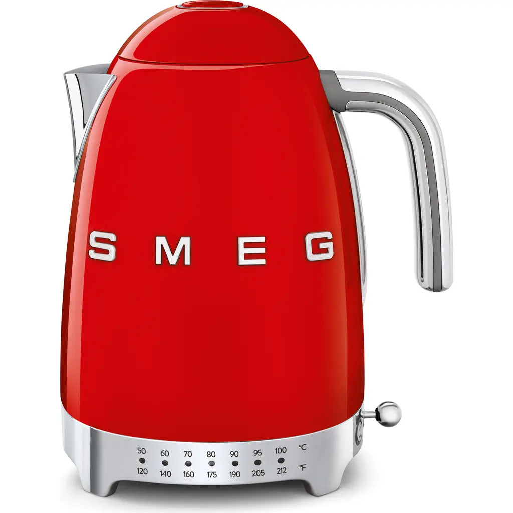 smeg '50s Retro Style Variable Temperature Electric Kettle in Red at Nordstrom | Nordstrom
