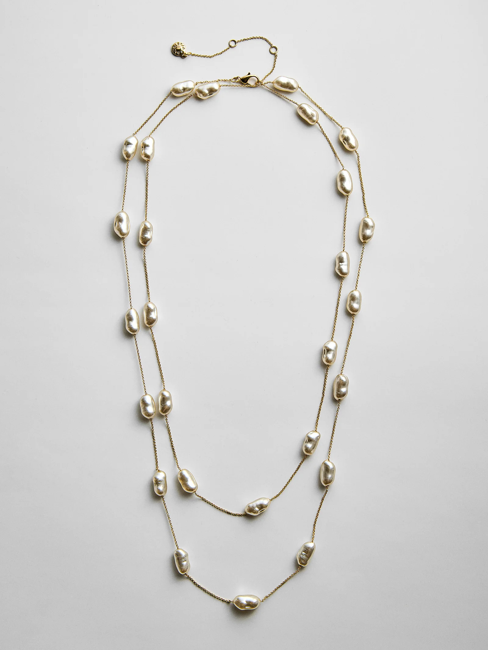 Teagan Long Pearl Necklace - Teagan Long Pearl Necklace | BaubleBar