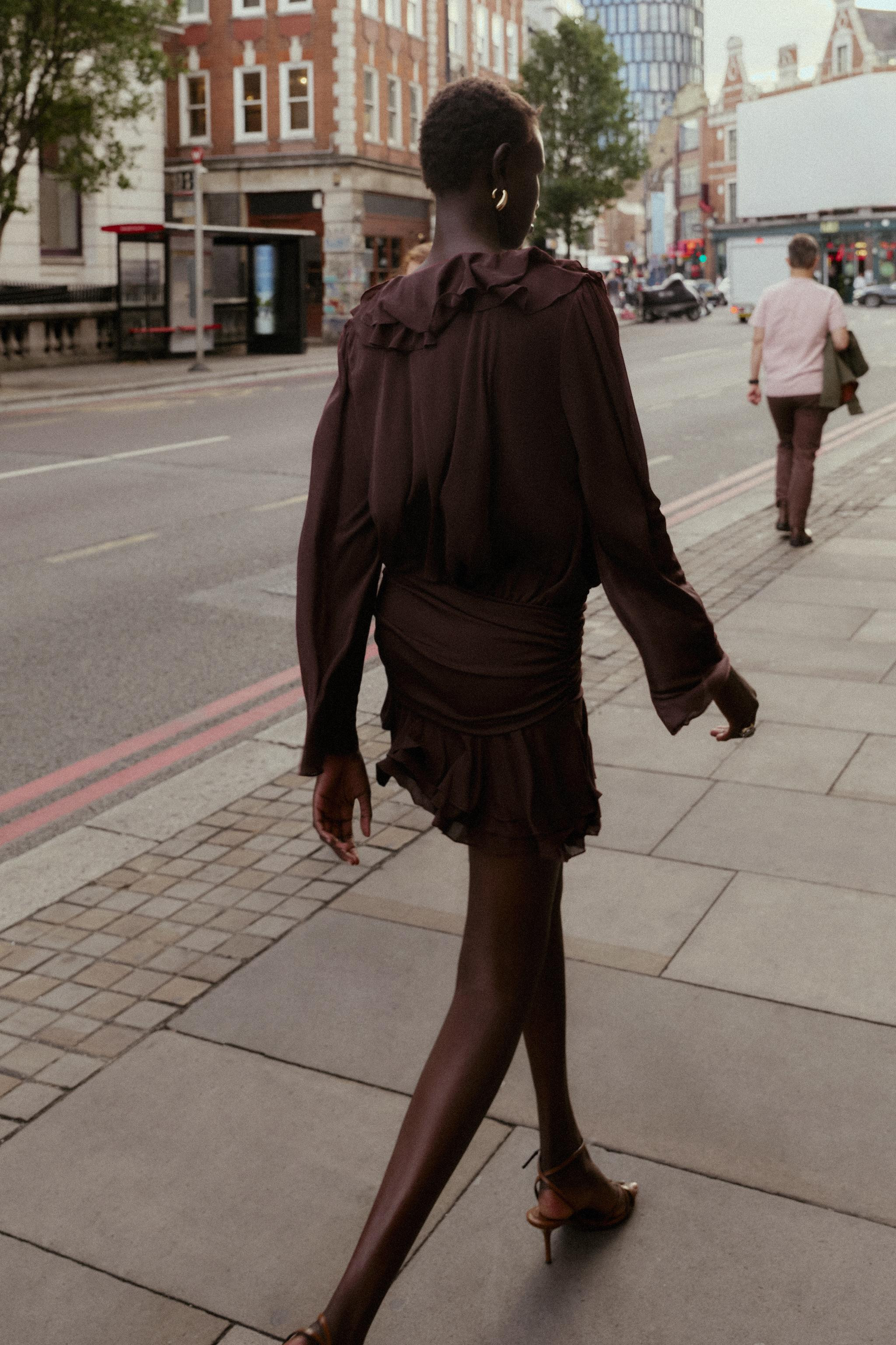 SHORT RUFFLED DRESS | Zara US