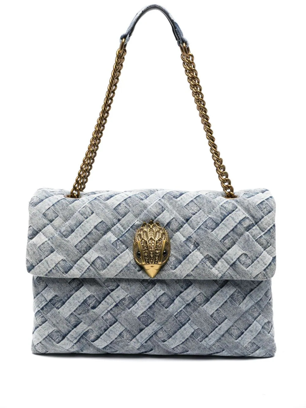 Kurt Geiger London large Kensington denim bag - Blue | Farfetch Global