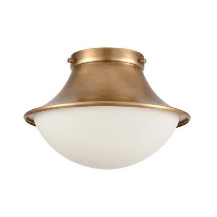Beachcrest Home Livilla 1 - Light Simple Schoolhouse Flush Mount | Wayfair | Wayfair North America