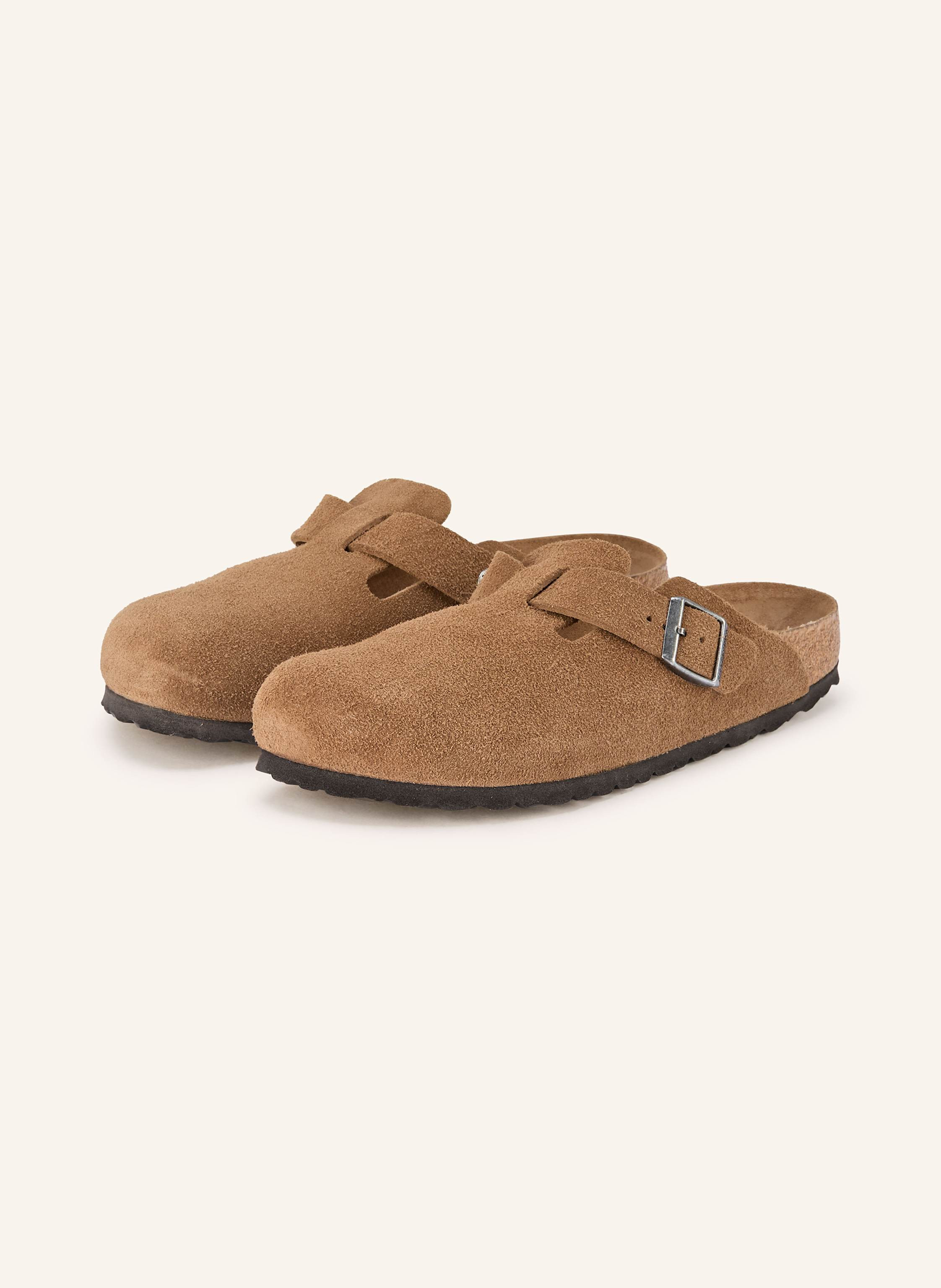 BIRKENSTOCK Pantoletten BOSTON SOFT FOOTBED in braun | Breuninger (DACH)