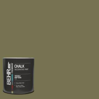 BEHR PREMIUM 1 qt. #S350-6 Truly Olive Interior Chalk Decorative Paint 713004 - The Home Depot | The Home Depot