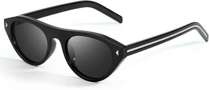 DreamCalf Oval Cat Eye Sunglasses for Women Retro UV Protection Shades | Trendy Cateye Frame, Lig... | Amazon (US)