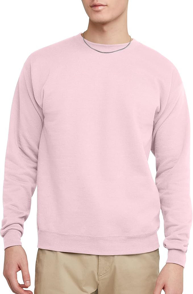 Hanes EcoSmart Fleece, Cotton-Blend Pullover, Crewneck Sweatshirt for Men (1 Or 2 Pack) | Amazon (US)
