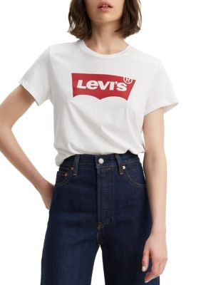 Levi's Women's The Perfect Graphic T-Shirt, White, Large | Belk